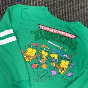 Teenage Mutant Ninja‎ Turtles Nickelodeon Kids Green Pullover Sweatshirt XL